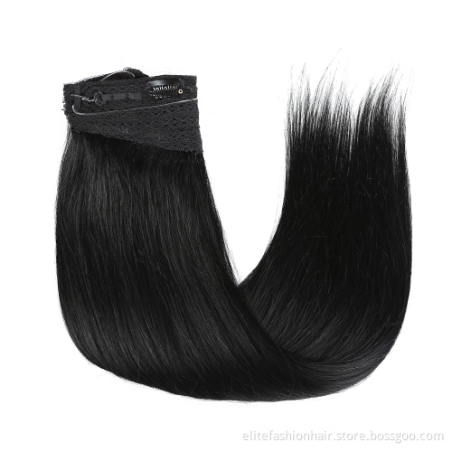 Double drawn 12-30 Inch Silky Straight Remy Human Hair Wire Hair Extensions Secret Fish Extensions Flip in Halo Hair Extensions